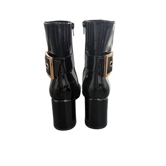 Jeffrey Campbell Black Patent Leather Ankle Boots 8.5 - Picture 3 of 7
